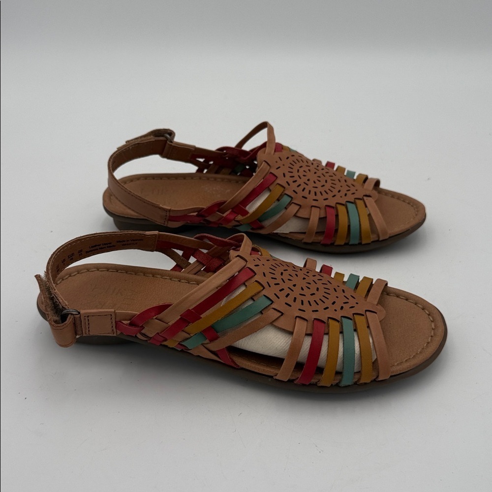 Naturalizer Colorful Strappy Sandals women 8M casual vacation beach Y2K vacation - Picture 9 of 9